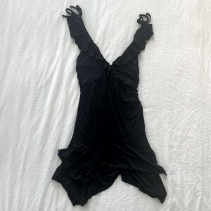 Asymmetric ruffle tank dress ➿